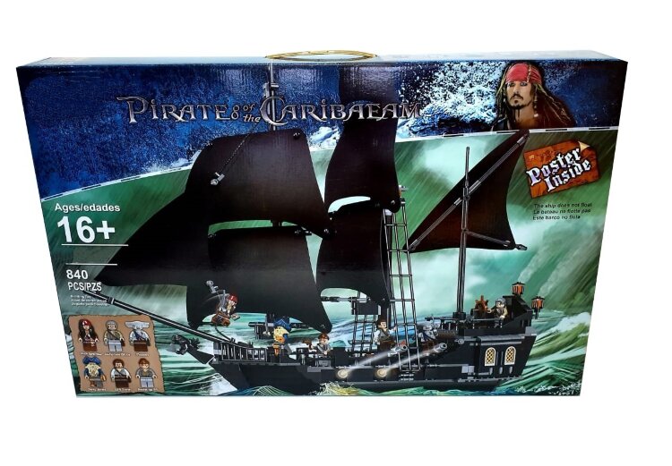 Конструктор "Пираты Карибского моря: Черная Жемчужина " 847 дет.  S7318