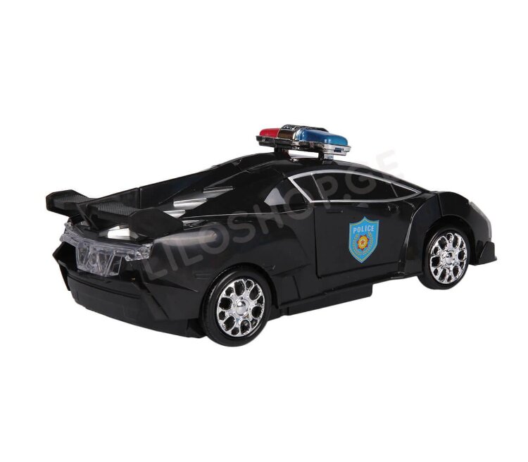 Машина - трансформер Полицейский авто (свет,звук) 